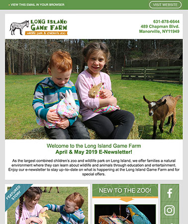 Long Island Game Farm: E-Newsletter